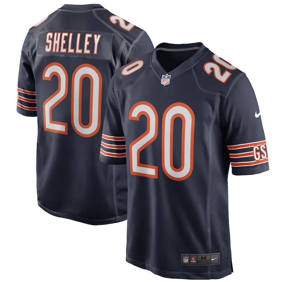 Men Chicago Bears #20 Duke Shelley Nike Navy Game Player NFL Jersey